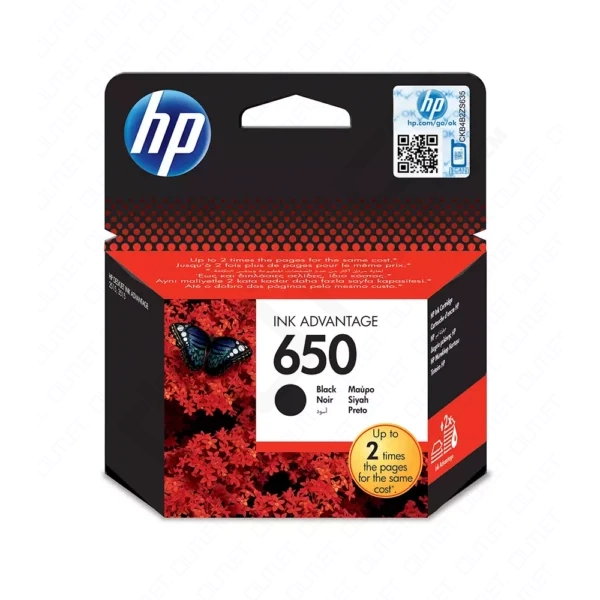 HP 650 Original Ink Advantage Cartridge (CZ101AE) – Black