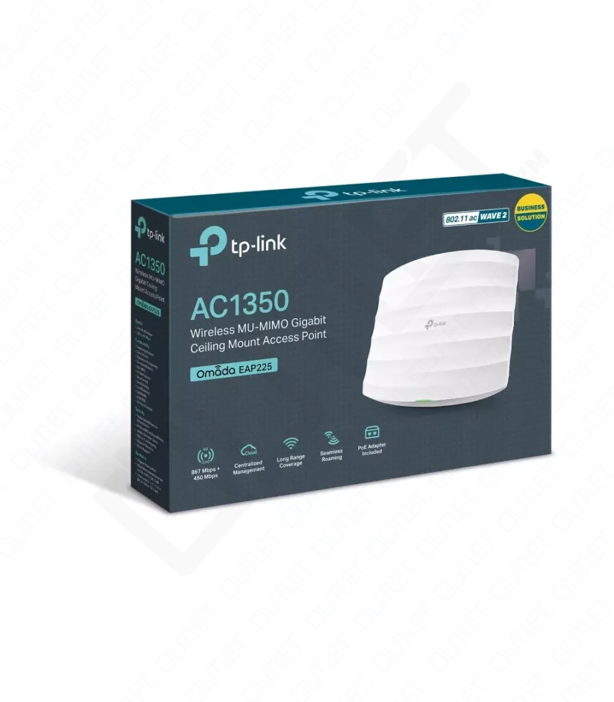 TP-Link AC1350 Wireless MU-MIMO Gigabit Ceiling Mount Access Point (TL-EAP225)