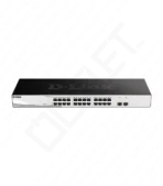 D-Link 24 Port Layer 2 Gigabit Managed Long Range PoE+ Surveillance Switch (DGS-F1210-26PS-E)