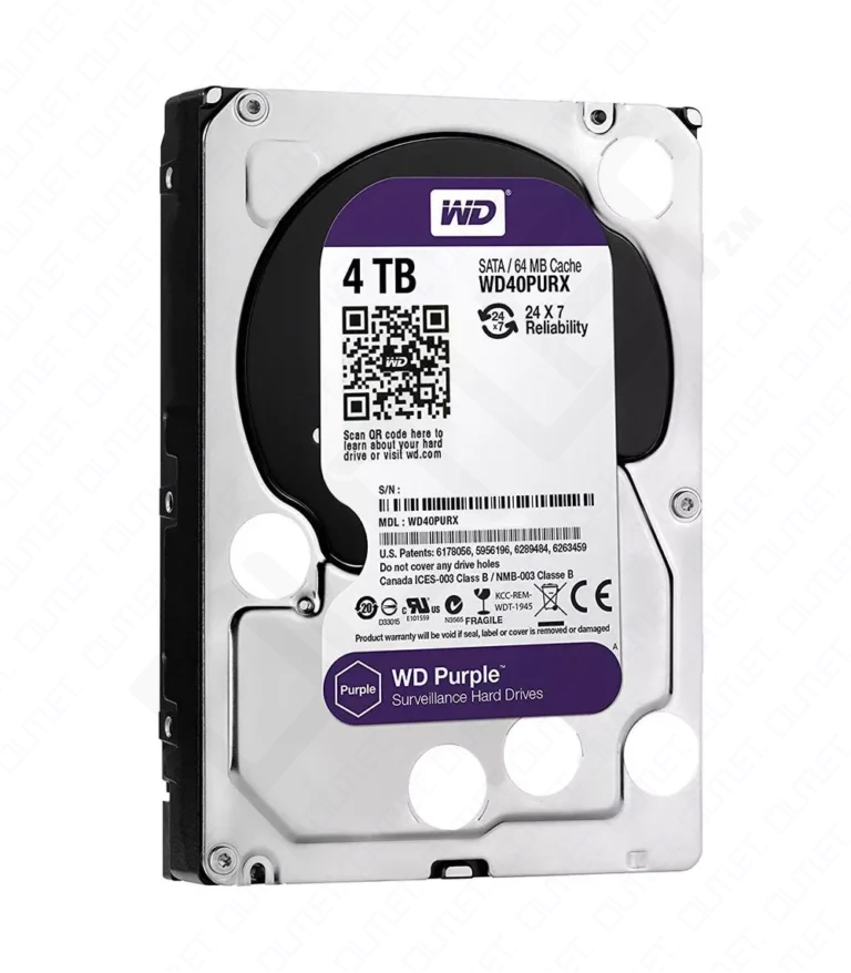 Western Digital 4TB Purple Surveillance Hard Drive