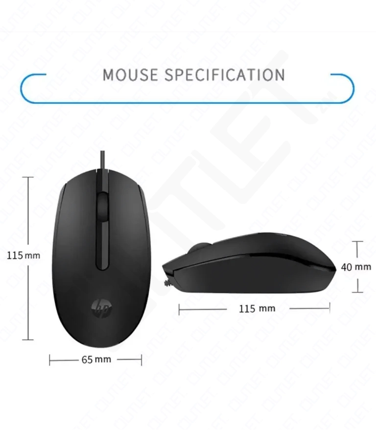 HP M10 Black USB Wired Mouse