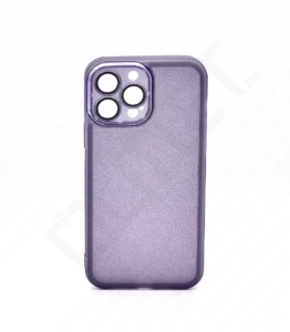 Monkii Translucent Silver Glitter Padded iPhone Case - Purple