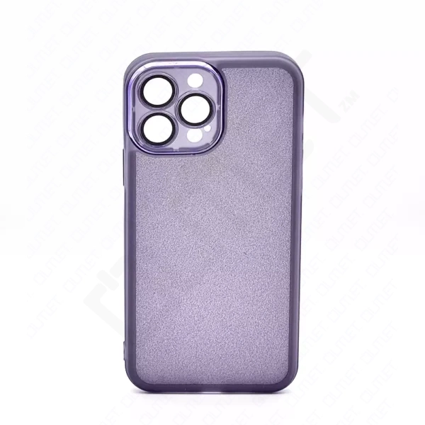 Monkii Translucent Silver Glitter Padded iPhone Case - Purple