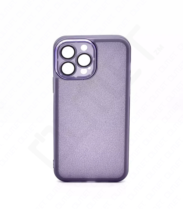 Monkii Translucent Silver Glitter Padded iPhone Case - Purple