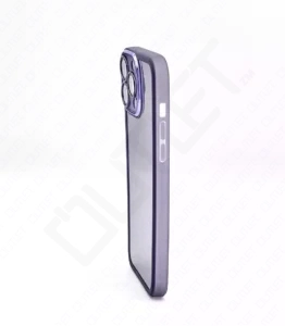 Monkii Translucent Silver Glitter Padded iPhone Case - Purple