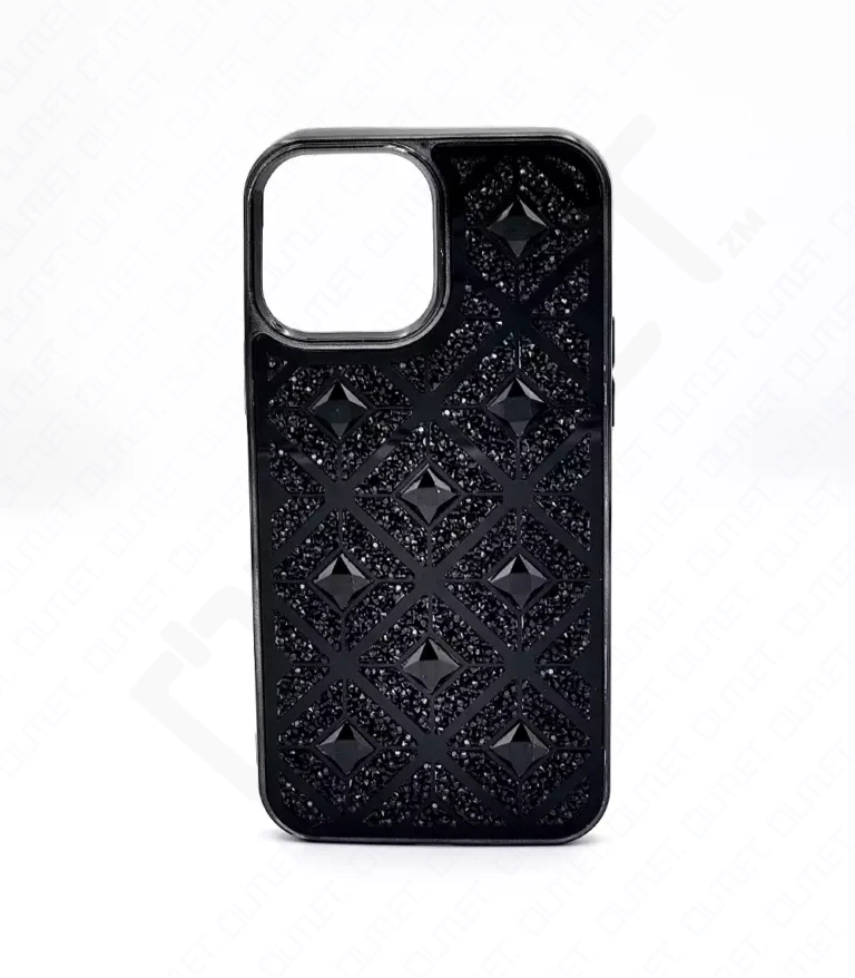Monkii Premium Black Diamond & Rhinestone iPhone Case