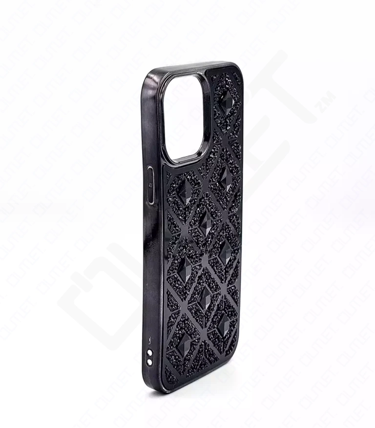 Monkii Premium Black Diamond & Rhinestone iPhone Case
