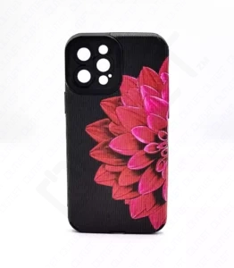 Monkii Vibrant Dahlia Flower Textured Case - Pink