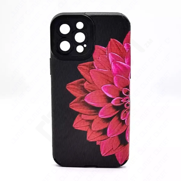 Monkii Vibrant Dahlia Flower Textured Case - Pink