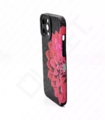 Monkii Vibrant Dahlia Flower Textured Case - Pink