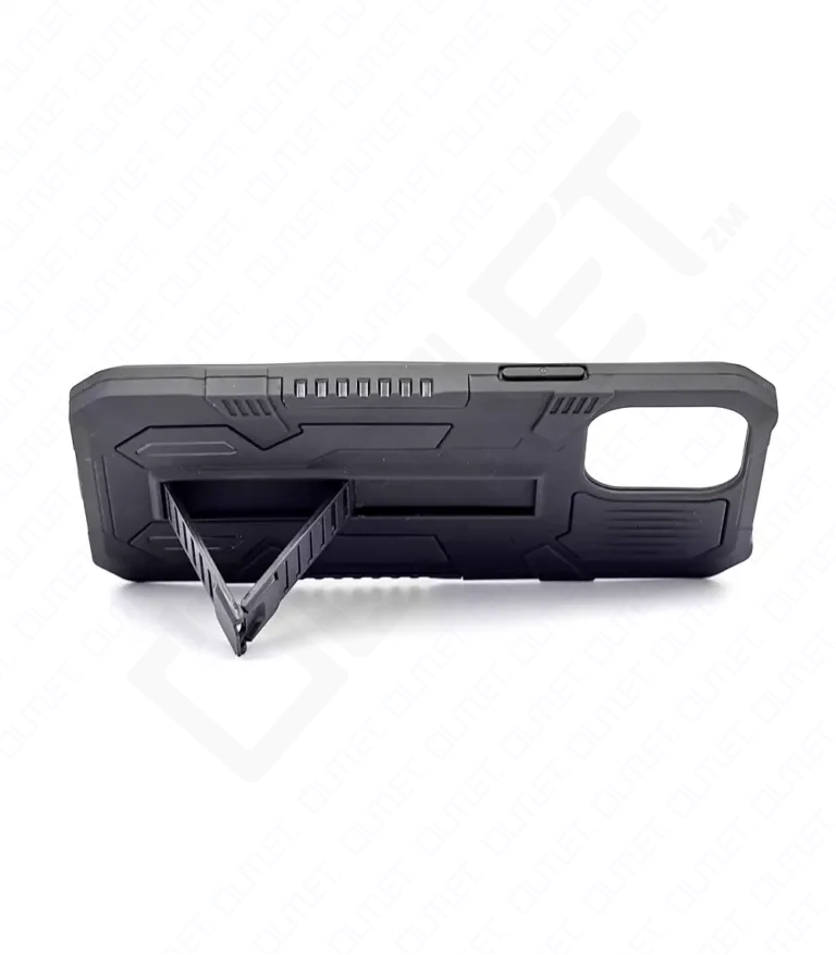 Monkii Textured Anti-Fall iPhone Case with Stand - Black