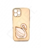 Monkii Electroplated Swan iPhone Case - Rose Gold