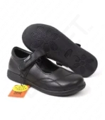 FitKids Original A102 Black Genuine Leather Girls Shoes