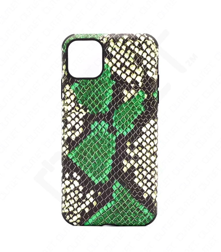 Monkii Chic Padded Python Print iPhone Case - Green
