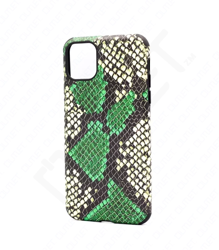 Monkii Chic Padded Python Print iPhone Case - Green