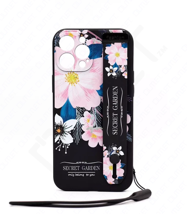 Monkii Elegant Secret Garden Floral iPhone Case with Hand Strap