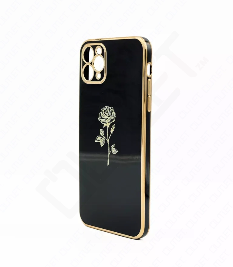 Monkii Classic Midnight Bloom Glossy iPhone Case