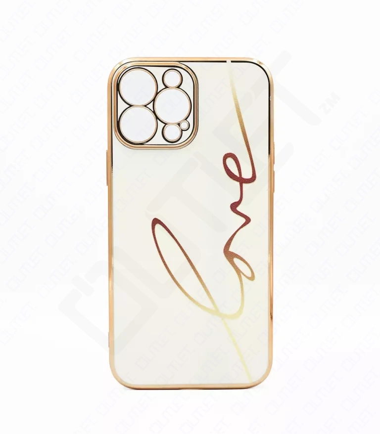 Monkii Classic Love Line Minimalist Glossy iPhone Case