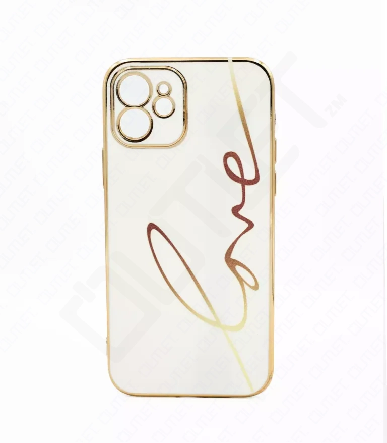 Monkii Classic Love Line Minimalist Glossy iPhone Case
