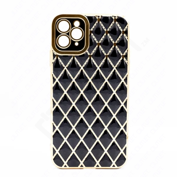 Monkii Diamond Lattice Luxe Geometry Textured iPhone Case