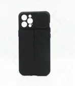 Monkii Matte Black Leather Texture iPhone Case