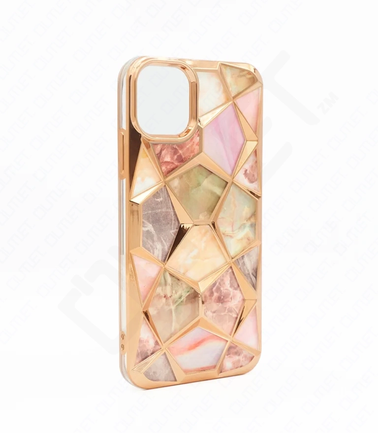 Monkii 3D Geometric Textured Marble iPhone Case