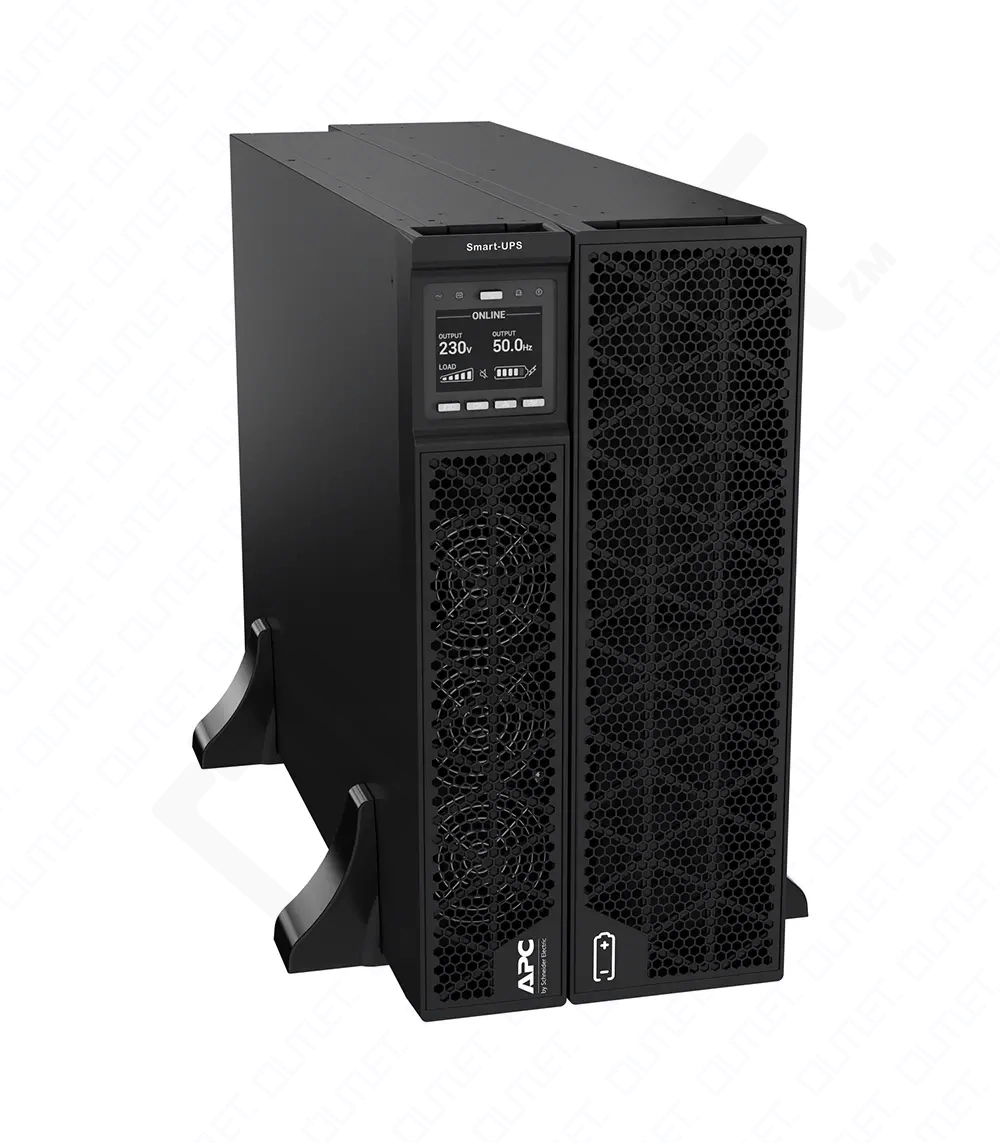APC Smart-UPS On-Line, 8kVA/8kW, Rack/Tower, 230V, 2x IEC C13+1x IEC C19+Hard wire 3-wire (H+N+E) outlets, Network Card