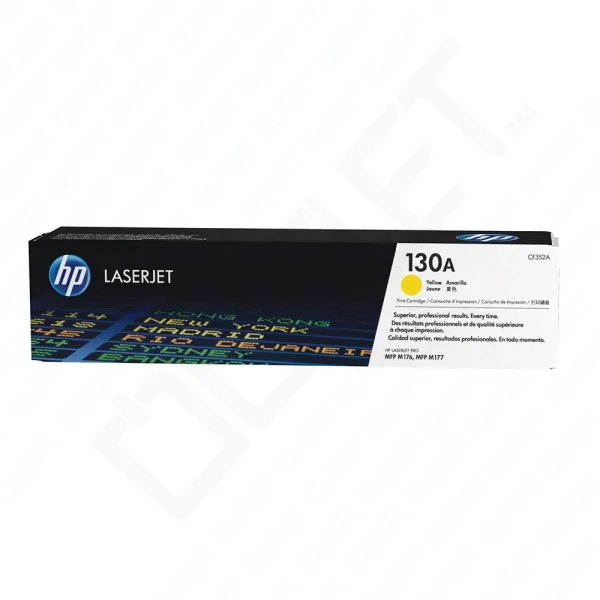 HP 130A Original LaserJet Toner Cartridge (CF351A) - Yellow
