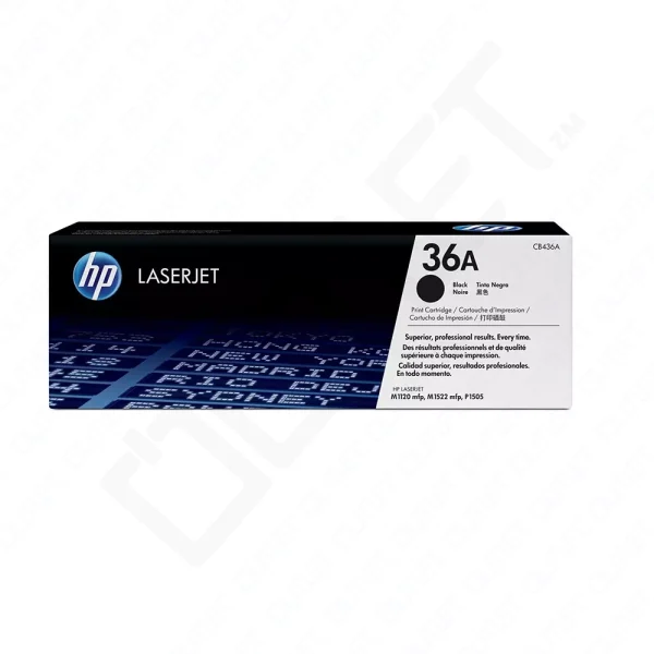 HP 36A Original LaserJet Toner Cartridge (CB436A) - Black
