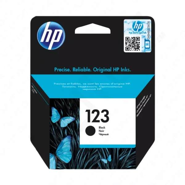 HP 123 Original Ink Cartridge (F6V17AE) - Black