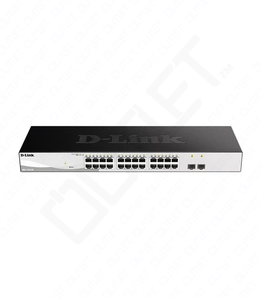 D-Link 24 Port Layer 2 Gigabit Managed Long Range PoE+ Surveillance Switch (DGS-F1210-26PS-E)