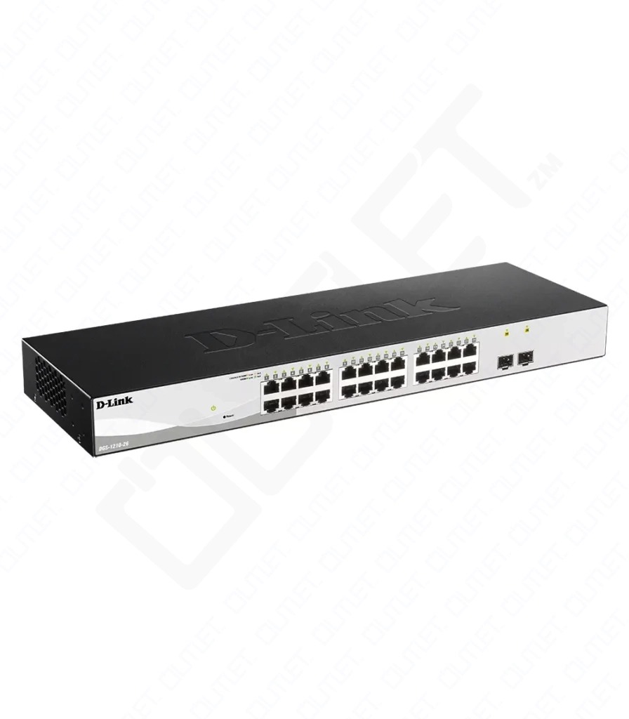 D-Link 24 Port Layer 2 Gigabit Managed Long Range PoE+ Surveillance Switch (DGS-F1210-26PS-E)