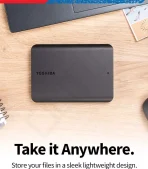 Toshiba Canvio Basics 1 TB Portable External Hard Disk Drive - USB 3.2 Gen 1 (HDTB510EK3AA)