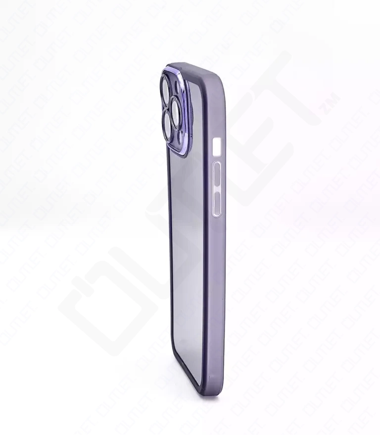 Monkii Translucent Silver Glitter Padded iPhone Case - Purple