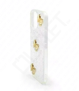 Monkii 3D Golden Butterfly & Embedded Glitter iPhone Case