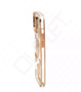 Monkii Golden Heart-Shaped Bubbles Design iPhone Case - Gold
