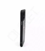Monkii Leather-Textured with 3D Pink Bow iPhone Case - Black