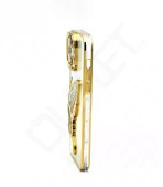 Monkii 3D Butterfly with Liquid Glitter iPhone Case - Gold