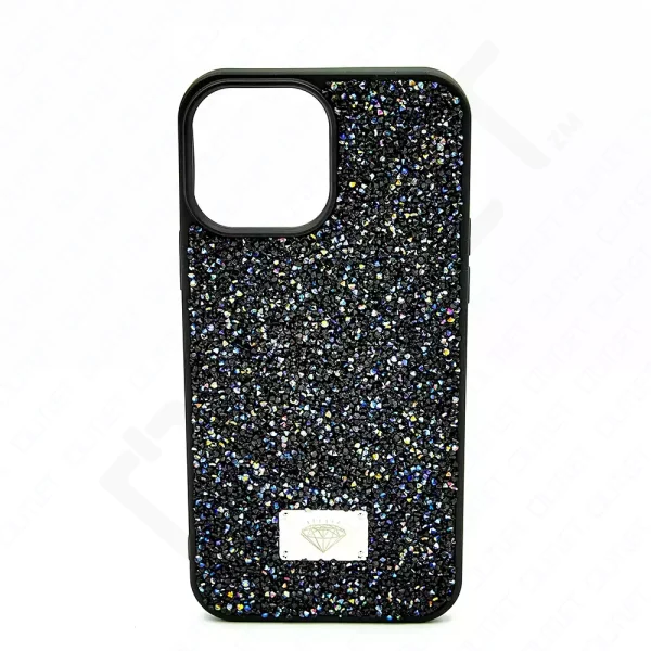 Monkii Multicolored Sparkles iPhone Case - Black