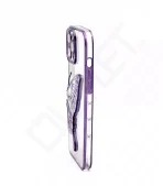 Monkii 3D Butterfly with Liquid Glitter iPhone Case - Purple