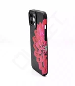 Monkii Vibrant Dahlia Flower Textured Case - Pink