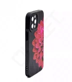 Monkii Vibrant Dahlia Flower Textured Case - Pink