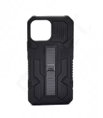 Monkii Textured Anti-Fall iPhone Case with Stand - Black