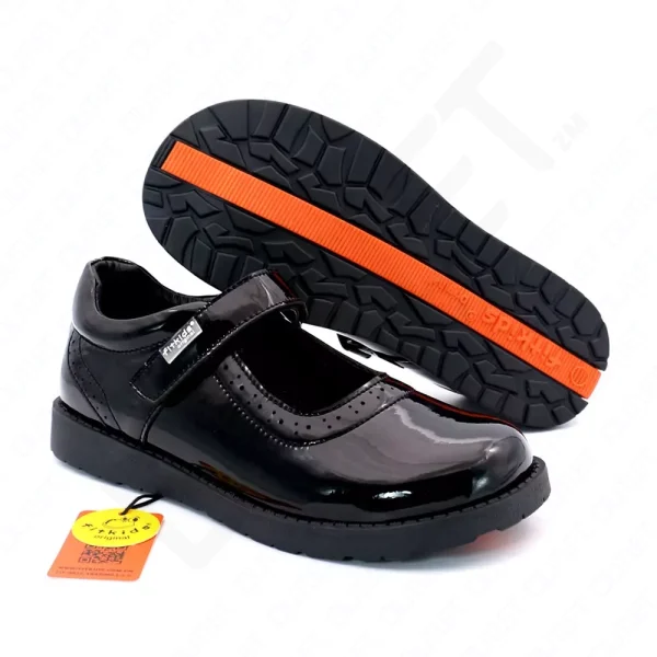FitKids Original HY617-5B Black Patent Leather Girls Shoes