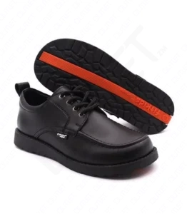 FitKids Original RE61705 Black Genuine Leather Boys Shoes