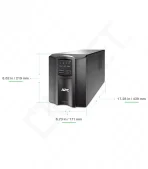 APC Smart-UPS, Line Interactive, 1500VA, 120V, 8x NEMA 5-15R Outlets, SmartConnect Port+SmartSlot