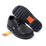 FitKids Original HY696-2A Black Genuine Leather Boys Shoes