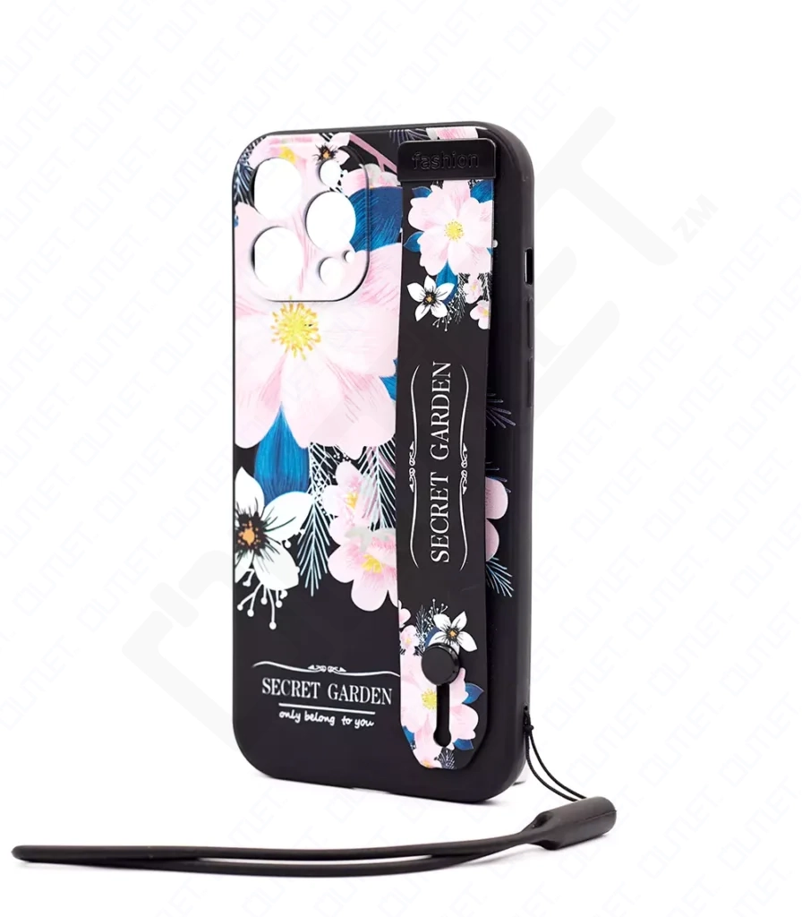 Monkii Elegant Secret Garden Floral iPhone Case with Hand Strap