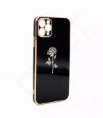 Monkii Classic Midnight Bloom Glossy iPhone Case