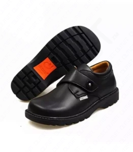 FitKids Original 15136 Black Genuine Leather Boys Shoes